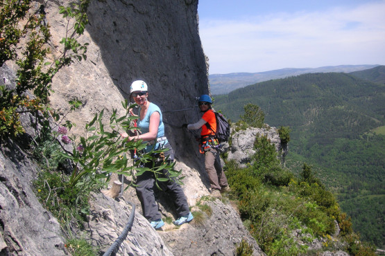 Via ferrata en Lozère